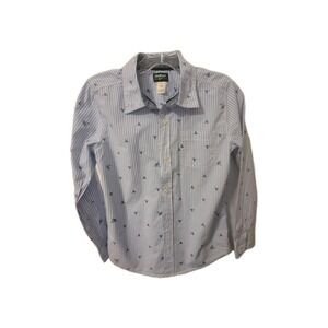 OshKosh B'gosh Little Boys' Striped w/shark L  Sleeve Button-Front Oxford Shirt